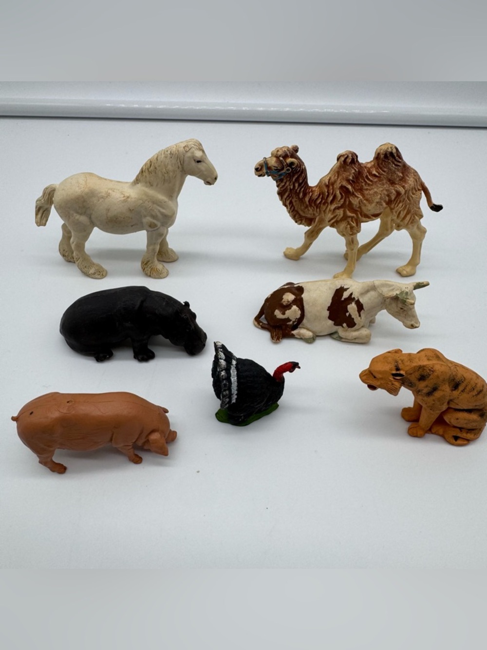Vintage Britains Animal Figurines Lot Horse Camel Farm Zoo Toys England